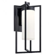 Drega 22.5" 1 LED Wall Light with Satin Etched Glass Black уличный настенный светильник 59072BKLED Kichler