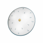 потолочный светильник латунного цвета с тремя лампами