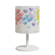 детская настольная лампа с цветным абажуром