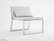 Blau Легкое алюминиевое кресло на салазках со съемной крышкой GANDIABLASCO
