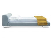 Lowland Двуспальная кровать с тканевой обивкой Moroso PID435902