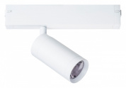 трековый светильник белого цвета на штанге для однофазного шинопровода