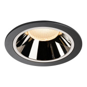 1003993 SLV NUMINOS® XL DL светильник встраиваемый 1050мА 37.4Вт с LED 2700K, 3400лм, 55°, черный/хром