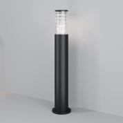 ландшафтный опорный светильник черного цвета