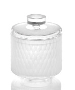 баночка-дозатор для ватных дисков или мелочей с рифлёными стенками