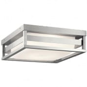 Ryler LED 3000K 12" Ceiling Light Brushed Aluminum уличный потолочный светильник 59037BALED Kichler