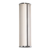 бра классическое настенное с продольными рёбрами, корпус хромированный, IP44