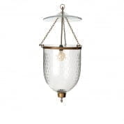 Подвесной светильник Bexley со стеклянным колпаком S античная латунная отделка 107123 Eichholtz