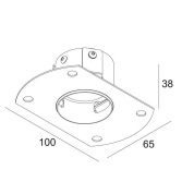 монтажное основание для потолочного светильника