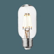 Vintage LED Edison Bulb Old Filament Lamp - 5W E27 Tube T45 - Clear лампа Industville T45-5W-C