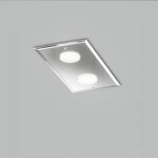 Metal Lux Dado PL 2L прямоугольный потолочный светильник с двумя лампами прозрачное зеркало 259.302.01