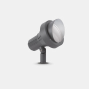 уличный прожектор крупного размера с круглой головкой и антрацитовым корпусом