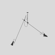 T02-S21-00BB Astep VV Cinquanta SP потолочный светильник чёрный