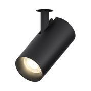 трековый прожектор с цилиндрическим корпусом и регулируемым направлением света