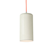 подвесной светильник цилиндрической формы с матовым абажуром