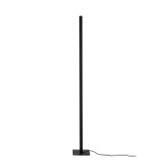 торшер с цилиндрическим корпусом чёрного цвета и направленным вверх светом
