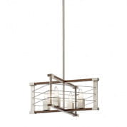 Lente 4 Light Pendant Brushed Nickel подвесной светильник 44253NI Kichler