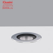 E135 Light Up iGuzzini Recessed floor luminaire Earth D=200 mm - Neutral White - Flood optic - DALI