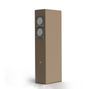 двойная уличная розетка в песочном корпусе