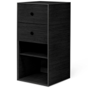 71073-001750 Audo Copenhagen Frame 70 Приставной столик с 2 ящиками, черный ясень