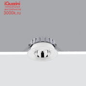 QW20 Easy Space iGuzzini Ø 163 mm - neutral white - INVERTER - UGR<19 - Black / transparent / chrome