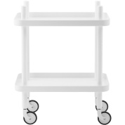 602195 Normann Copenhagen Block стол на колесиках с белой столешницей