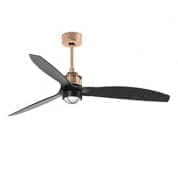 33418-10 JUST FAN Ø1280mm COPPER 3 BLADES BLACK 17W 3000K люстра с вентилятором Faro barcelona