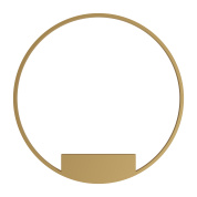 настенный светильник в виде кольца из латуни с мягким свечением