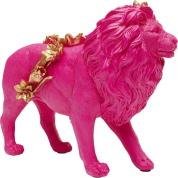 57255 Flower Lion розовый 19cm Kare design статуэтка