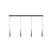NOT1-340-00 Grau Niceone TRACE QUATTRO BLACK подвесной светильник 4 рожка черный