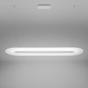 подвесная люстра с овальным корпусом и LED-подсветкой с диммированием