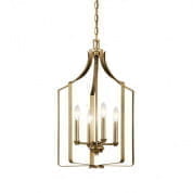 Morrigan 15" 4 Light Mini Chandelier Natural Brass люстра 42496NBR Kichler