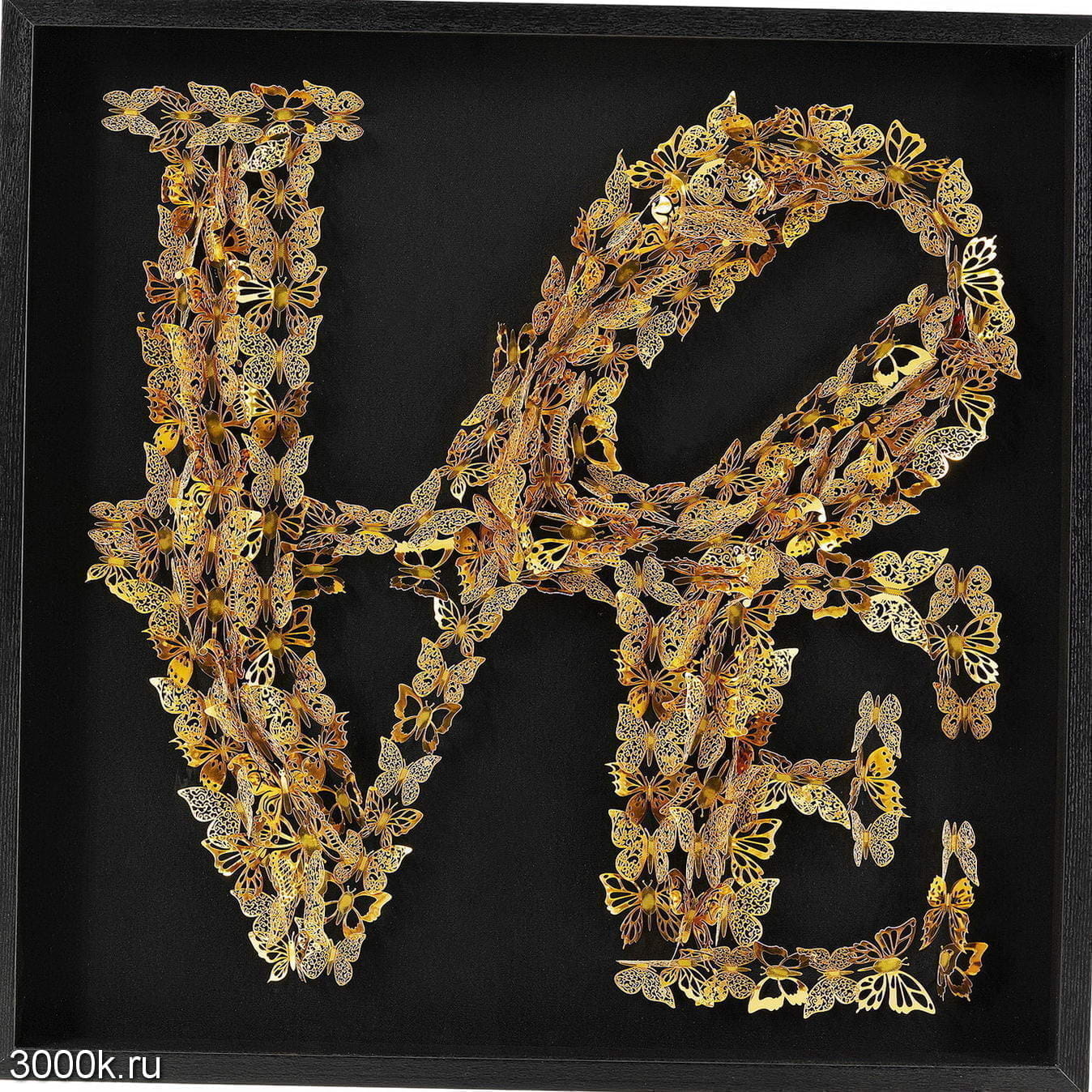 54801 Предметная картина Love Butterfly 90x90см Kare Design