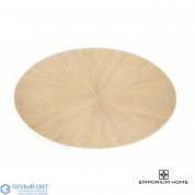 Flute Table Top-Oval-Cerused Oak-78 Global Views стол