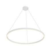 подвесной светильник белого цвета с округлой формой на тросах