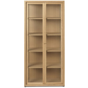 1104269937 Ferm Living Reed высокая напольная витрина из массива дерева с открытыми секциями