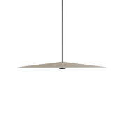 подвесной светильник с плоским дисковым корпусом в стиле модерн