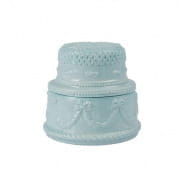 Chantilly two tier cake scented candle - aquamarine & gold ароматическая свеча, Villari