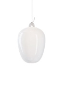 подвесной светильник в форме овального купола белого цвета