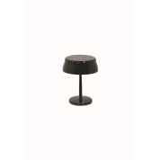 LD1081D3 Zafferano Настольная лампа на батарейках SISTER LIGHT MINI IP65, глянцевая, жемчужно-черная, с регулировкой яркости