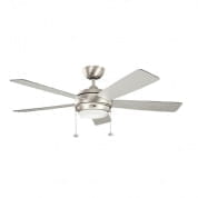 52" Starkk Fan Brushed Nickel люстра-вентилятор 330174NI Kichler