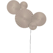 настенный светильник с веерообразными элементами цвета глины