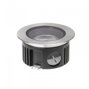 круглый встраиваемый в грунт уличный светильник с утопленным LED-модулем