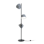 торшер с тремя плафонами разного оттенка