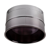 рефлектор для трекового светильника чёрно-хромированный