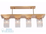 Monaco Подвесной светильник из латуни и стекла Patinas Lighting PID486558