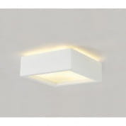 148002 SLV PLASTRA 104 SQUARE светильник потолочный 2x 25W, белый гипс