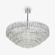 CL453-75 Bella Figura Villanova подвесная люстра с кристаллами, образующими многослойный контур