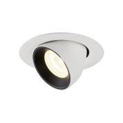 1005864 SLV NUMINOS® GIMBLE XS DL светильник встраиваемый 200мА 7Вт с LED 4000K, 710лм, 55°, белый/черный