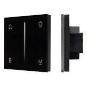 028110 Arlight Панель SMART-P36-DIM-IN Black (230V, 1.2A, TRIAC, Sens, 2.4G)